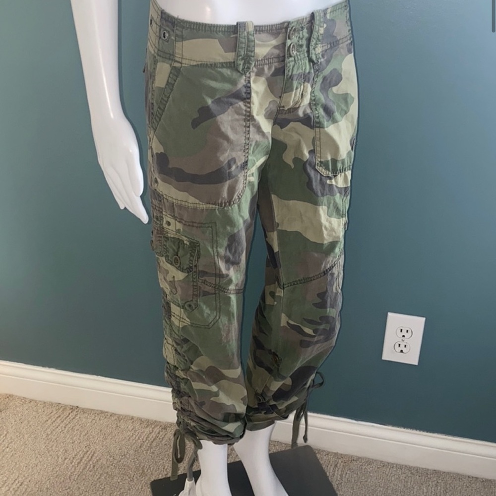 Y2K vintage, RARE, abercrombie camo cargos